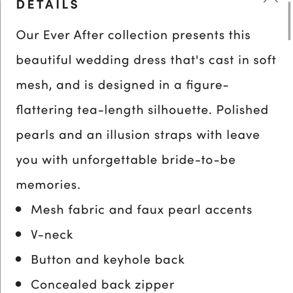 🆕Ivory Pearl Wedding Dress - Picture 5 of 6